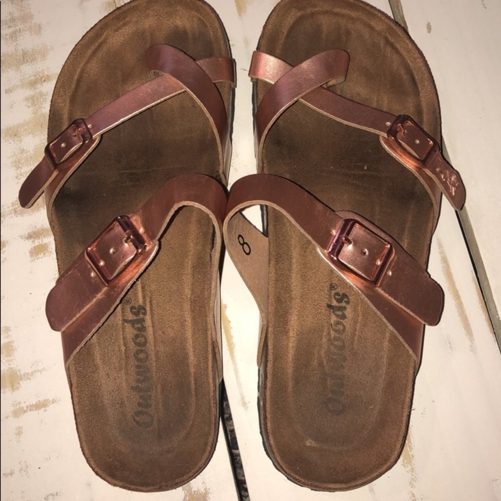 rose gold sandals